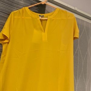 Yellow blouse for work